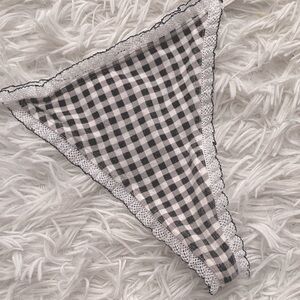 Victoria's Secret country collection gingham White Thong